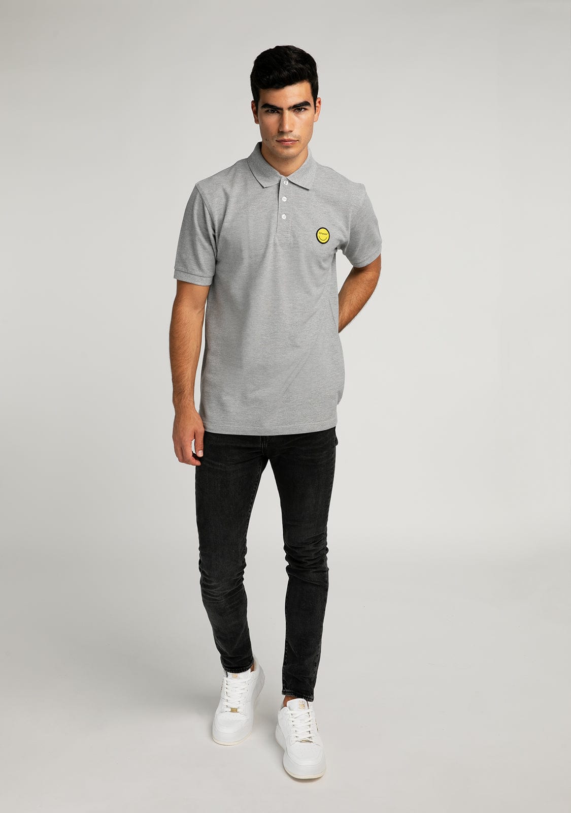 D.franklin Polo Smiley Heather Grey Los más vendidos
