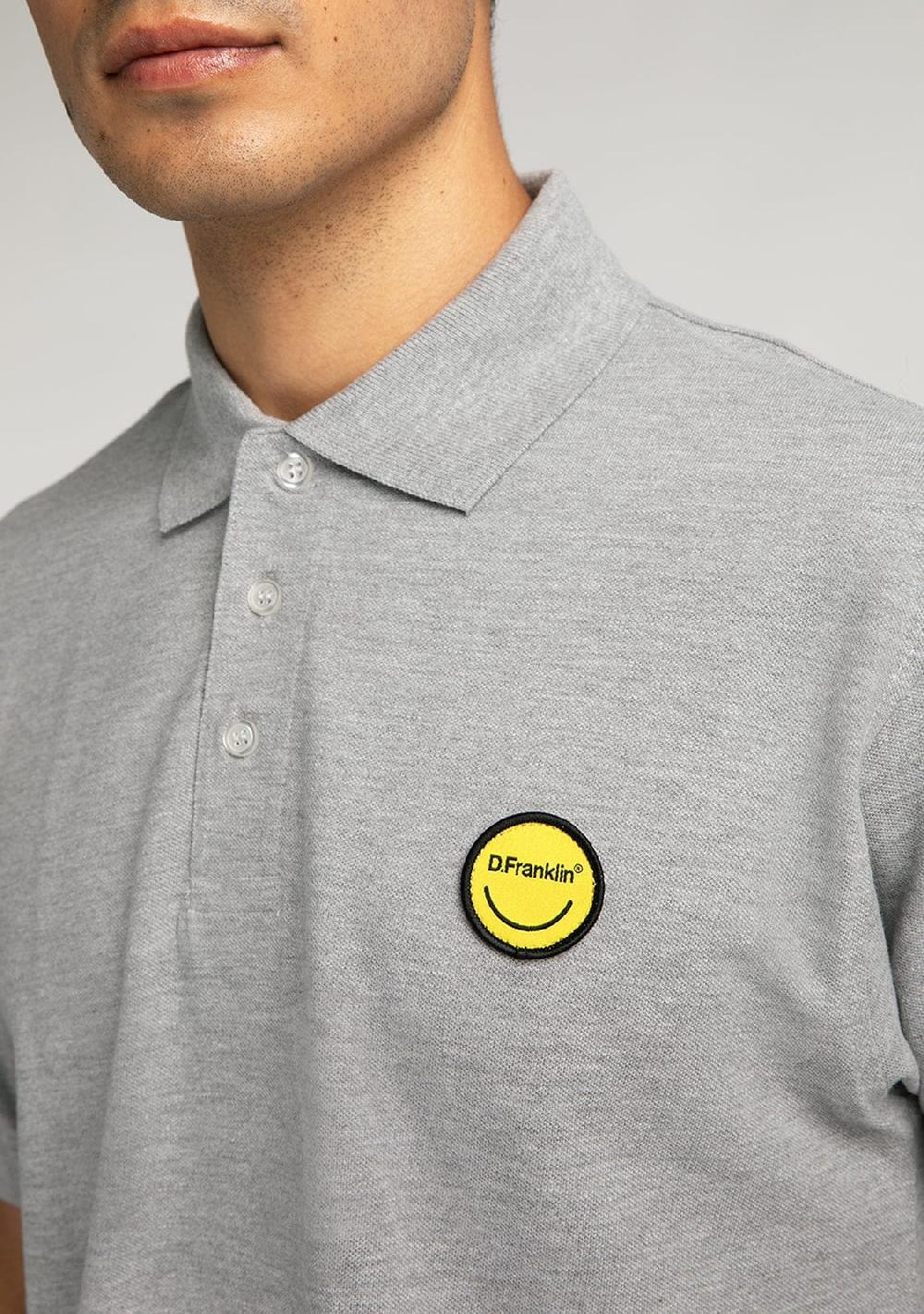 D.franklin Polo Smiley Heather Grey Los más vendidos