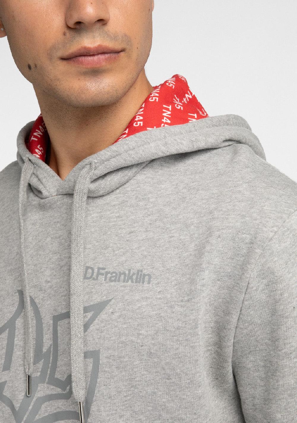D.franklin Hoodie Tetsuta Grey Mejor oferta