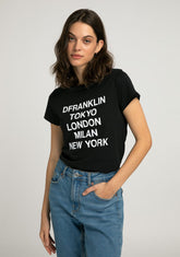 D.franklin T-Shirt DF Capitals Black Rebajas online