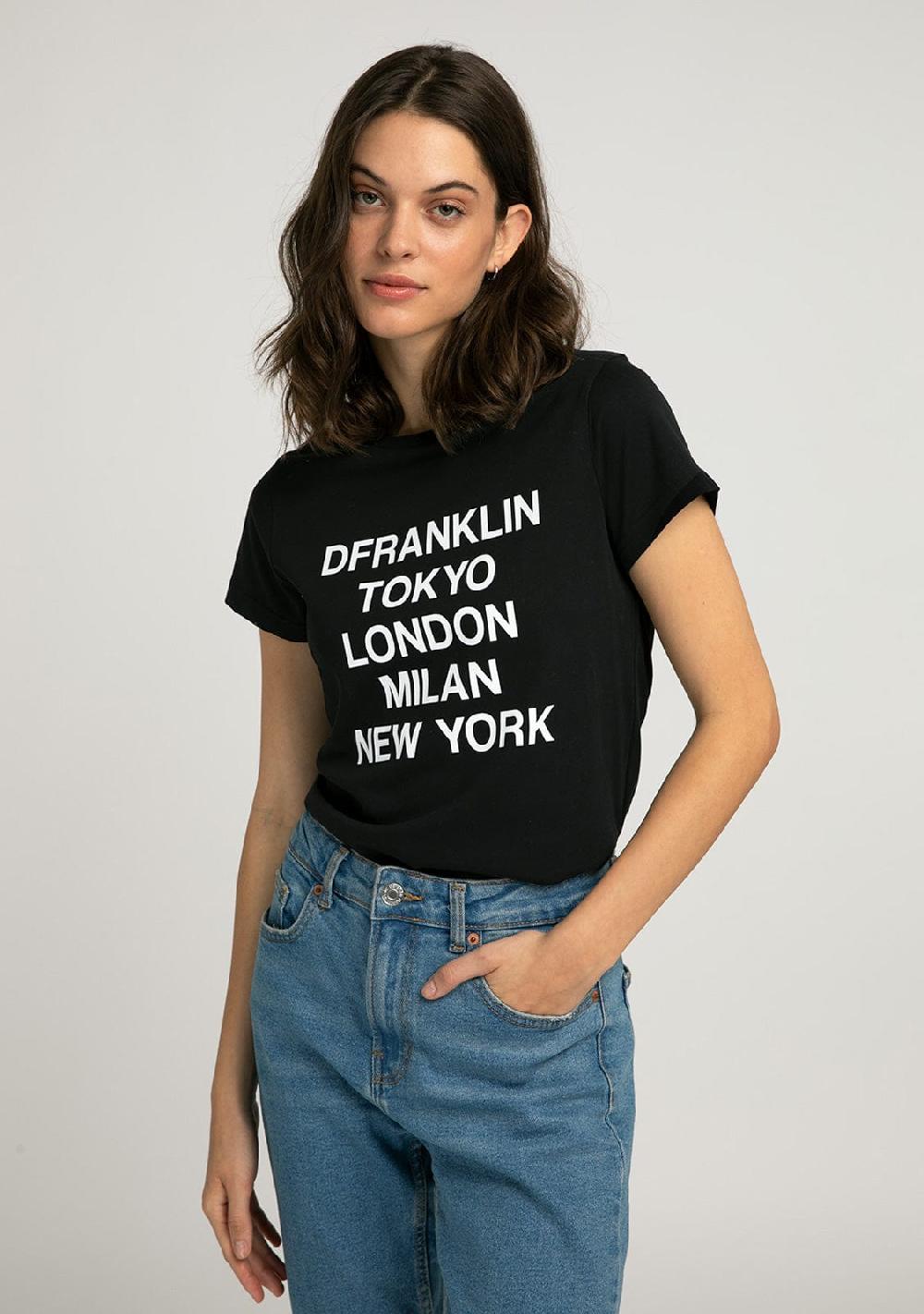 D.franklin T-Shirt DF Capitals Black Rebajas online