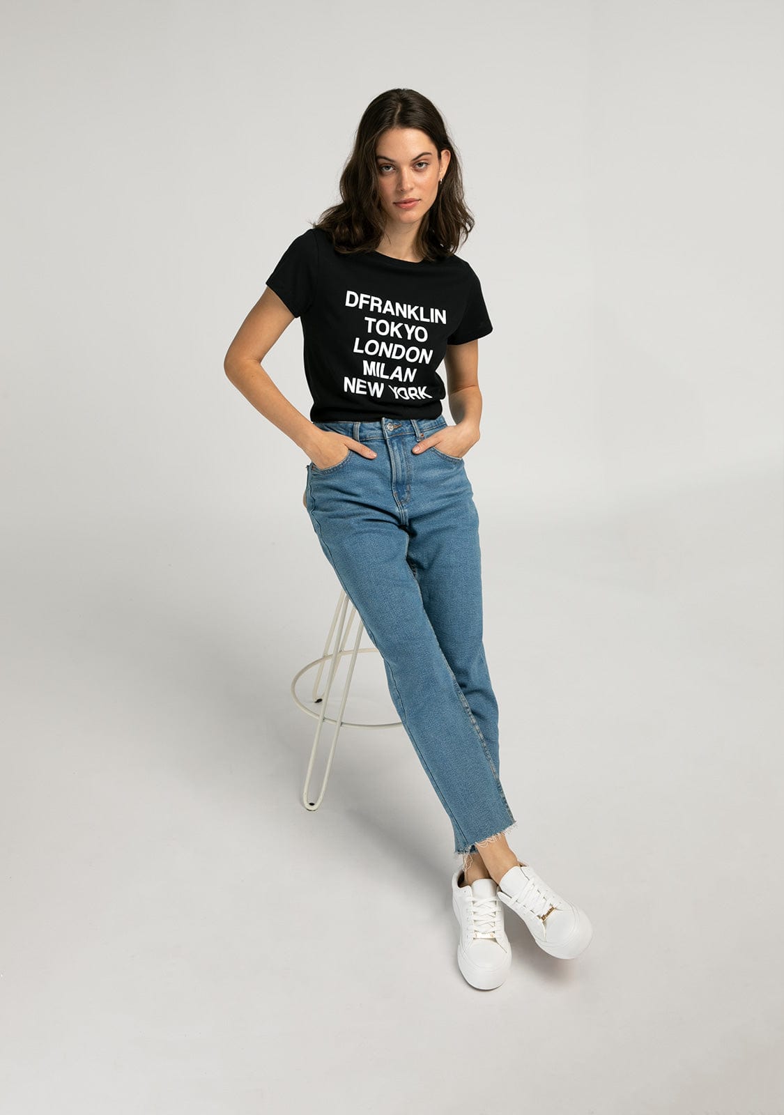 D.franklin T-Shirt DF Capitals Black Rebajas online