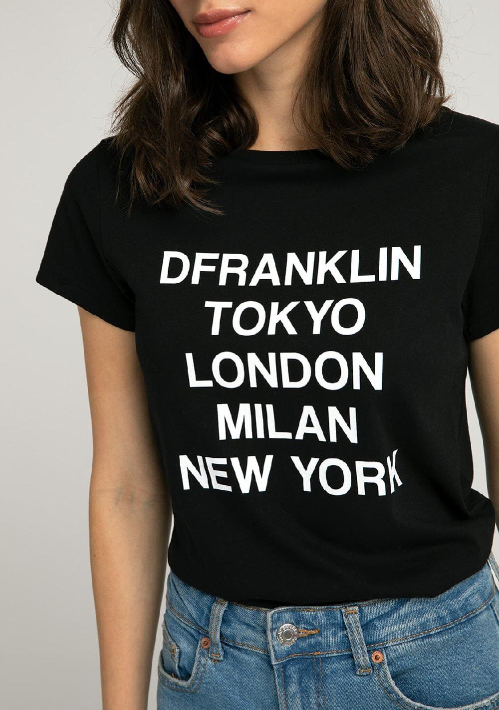 D.franklin T-Shirt DF Capitals Black Rebajas online