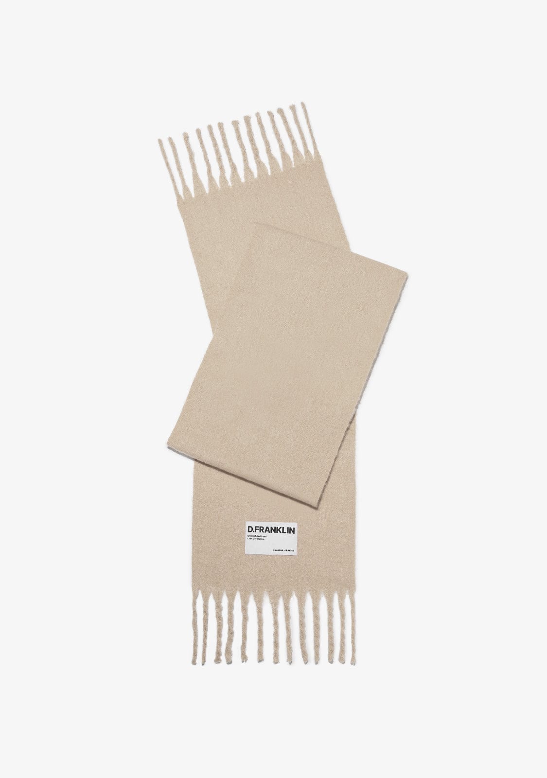 D.franklin Nordic Basic Scarf Taupe 2025