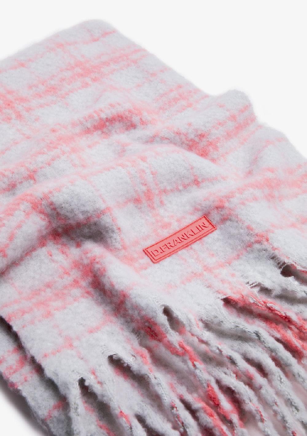 D.franklin Nordic Bomb Plaid Scarf Grey Outlet