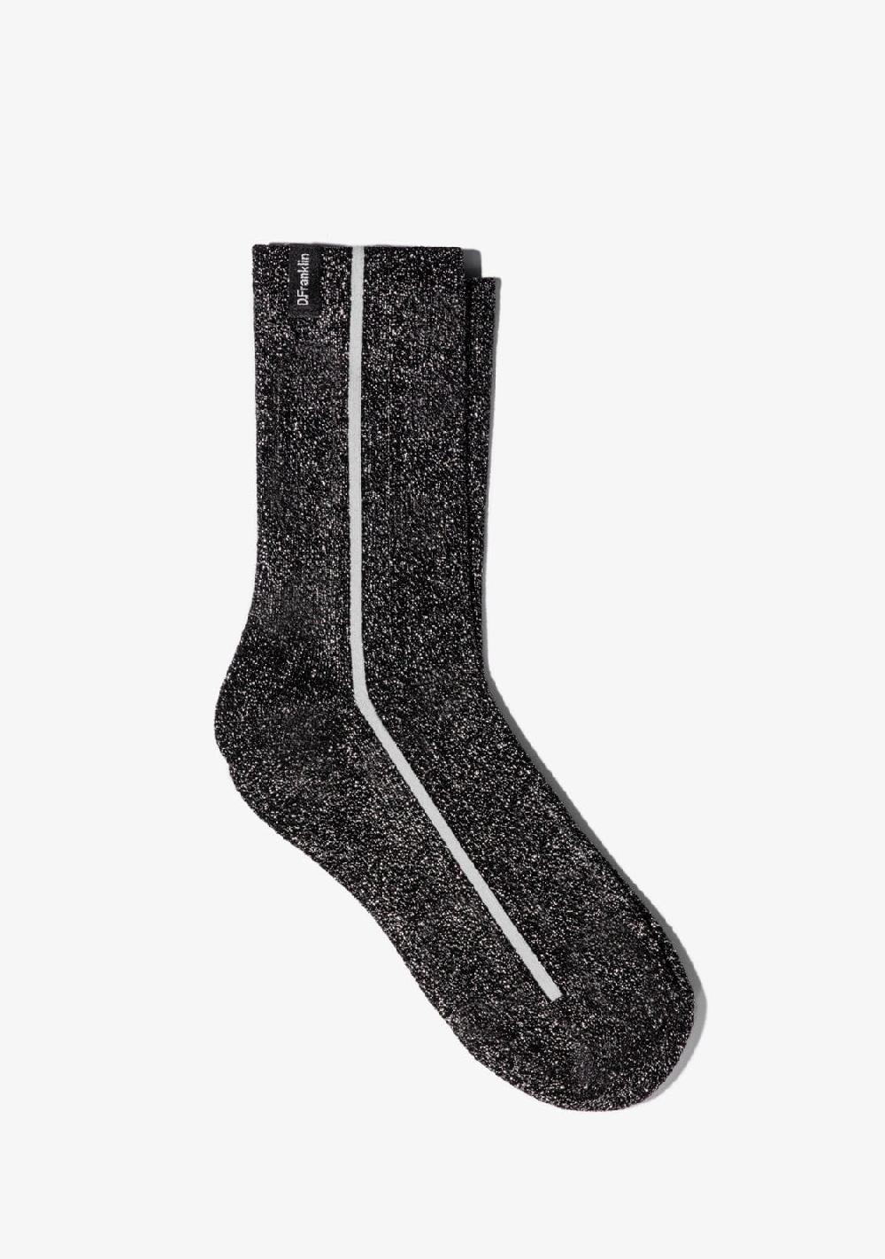 D.franklin Glitter Socks Black Outlet online
