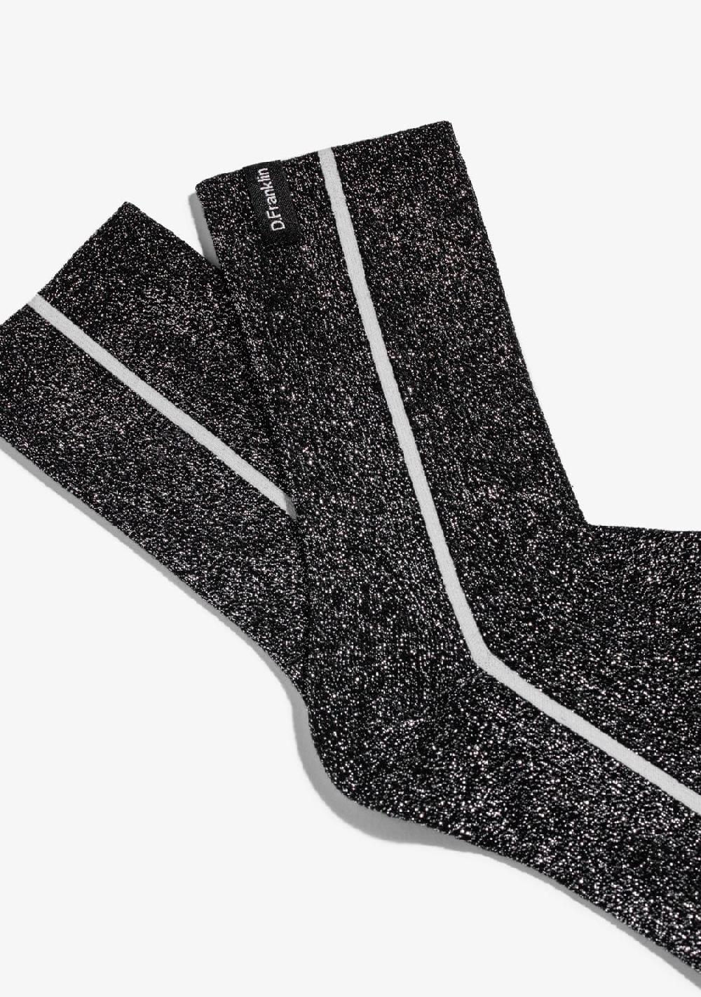 D.franklin Glitter Socks Black Outlet online