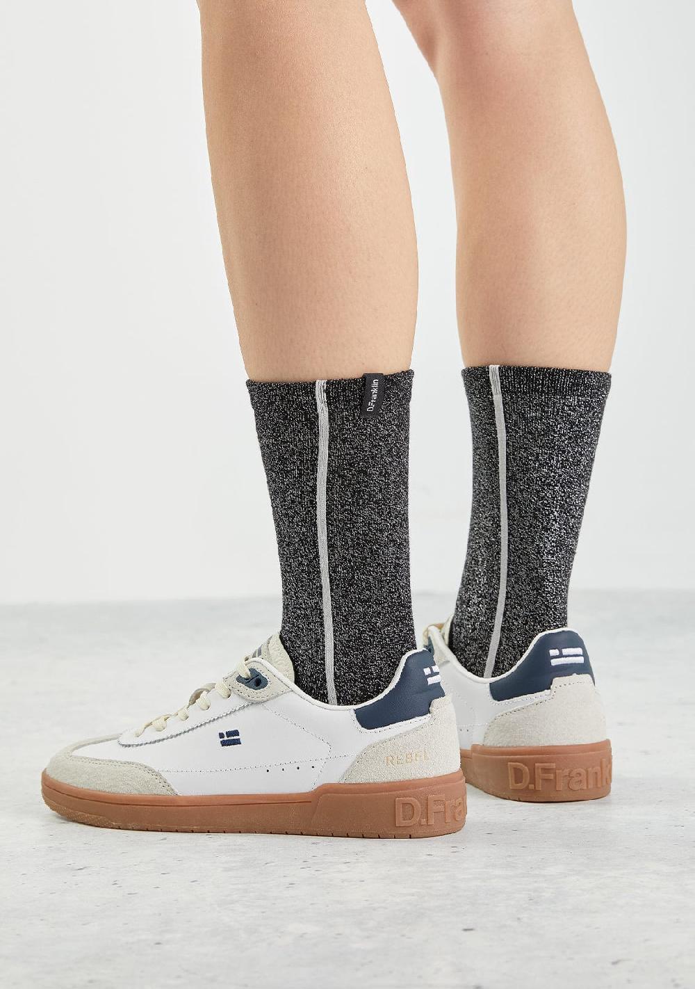 D.franklin Glitter Socks Black Outlet online