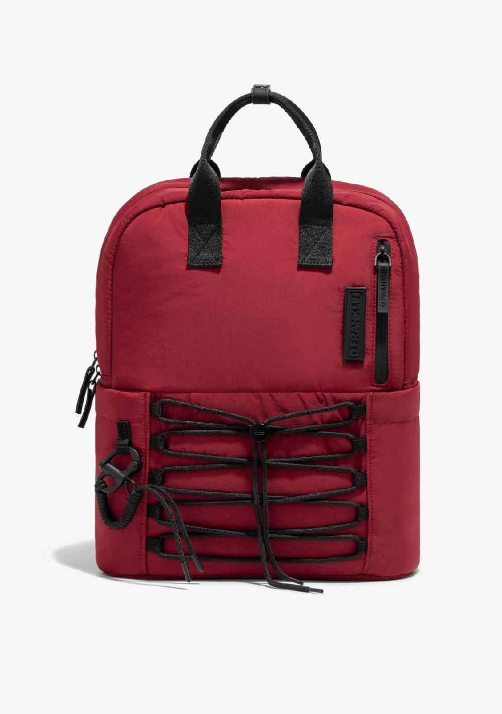 D.franklin Multi-Pocket Nylon Backpack Red Rebajas