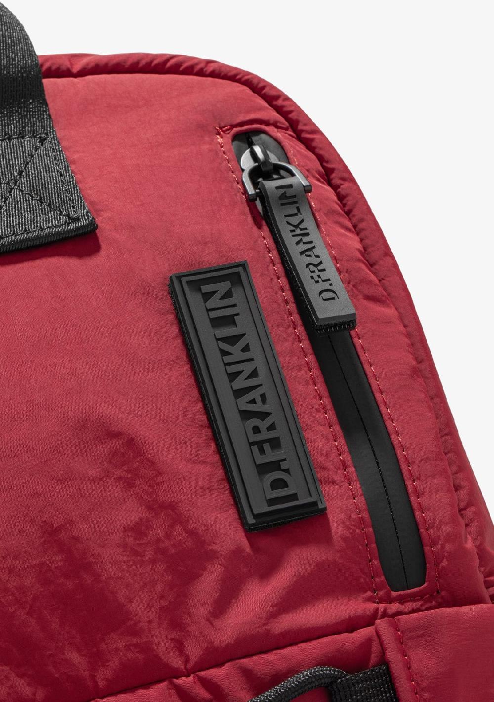 D.franklin Multi-Pocket Nylon Backpack Red Rebajas