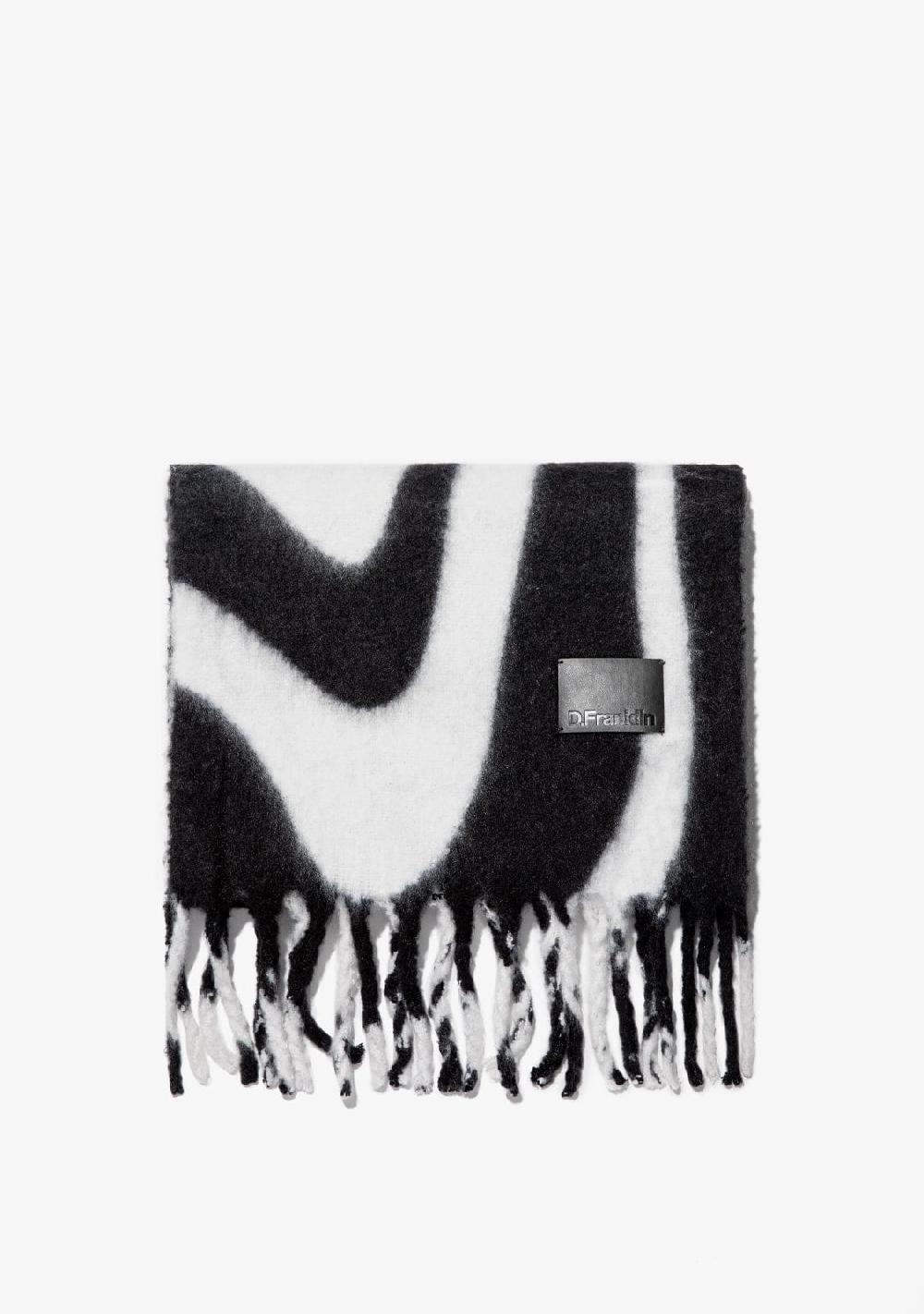D.franklin Nordic Zebra Scarf Black Gran oferta