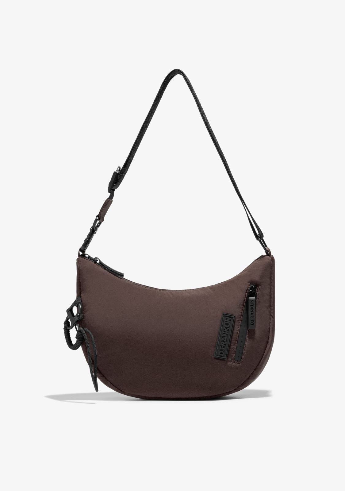 D.franklin Round Nylon Crossbody Bag Brown Mejor oferta
