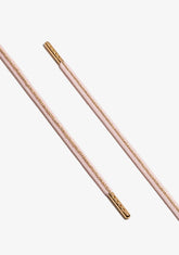 D.franklin Pink / Gold Metal Tip Shoelaces