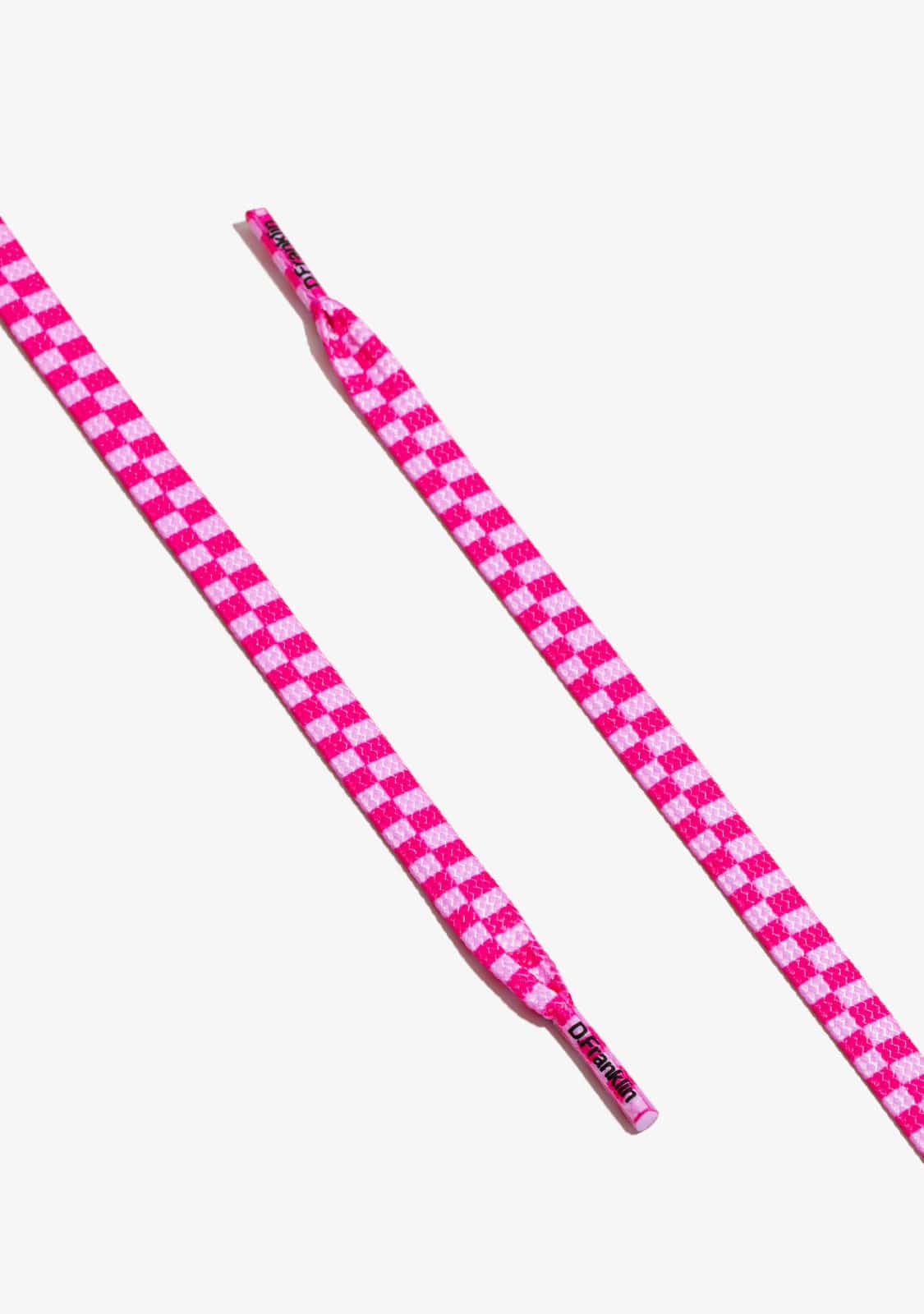 D.franklin Urban Check Shoelaces Pink / White Último día