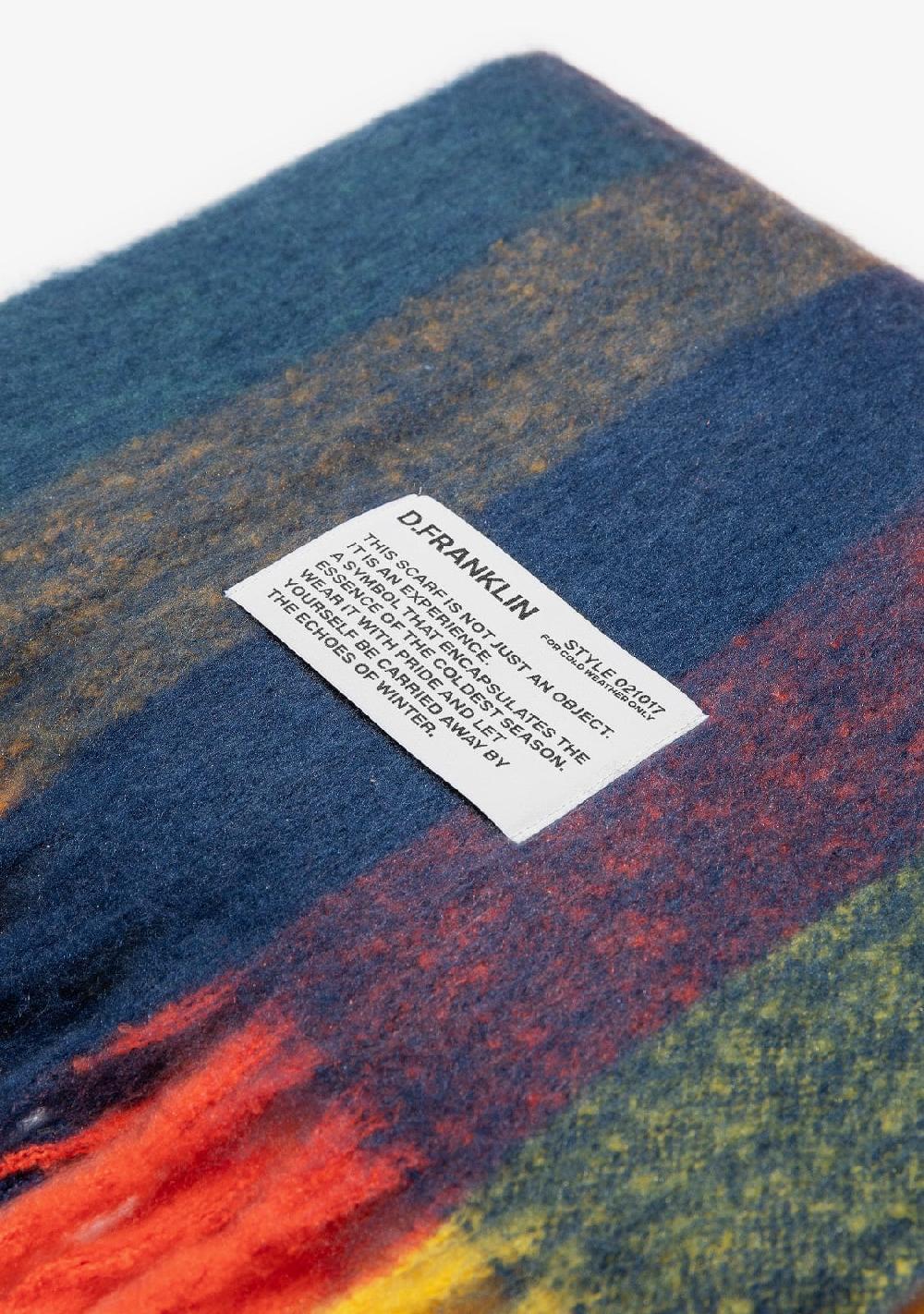 D.franklin Nordic Bomb Plaid Scarf Yellow / Multi Promoción por tiempo limitado