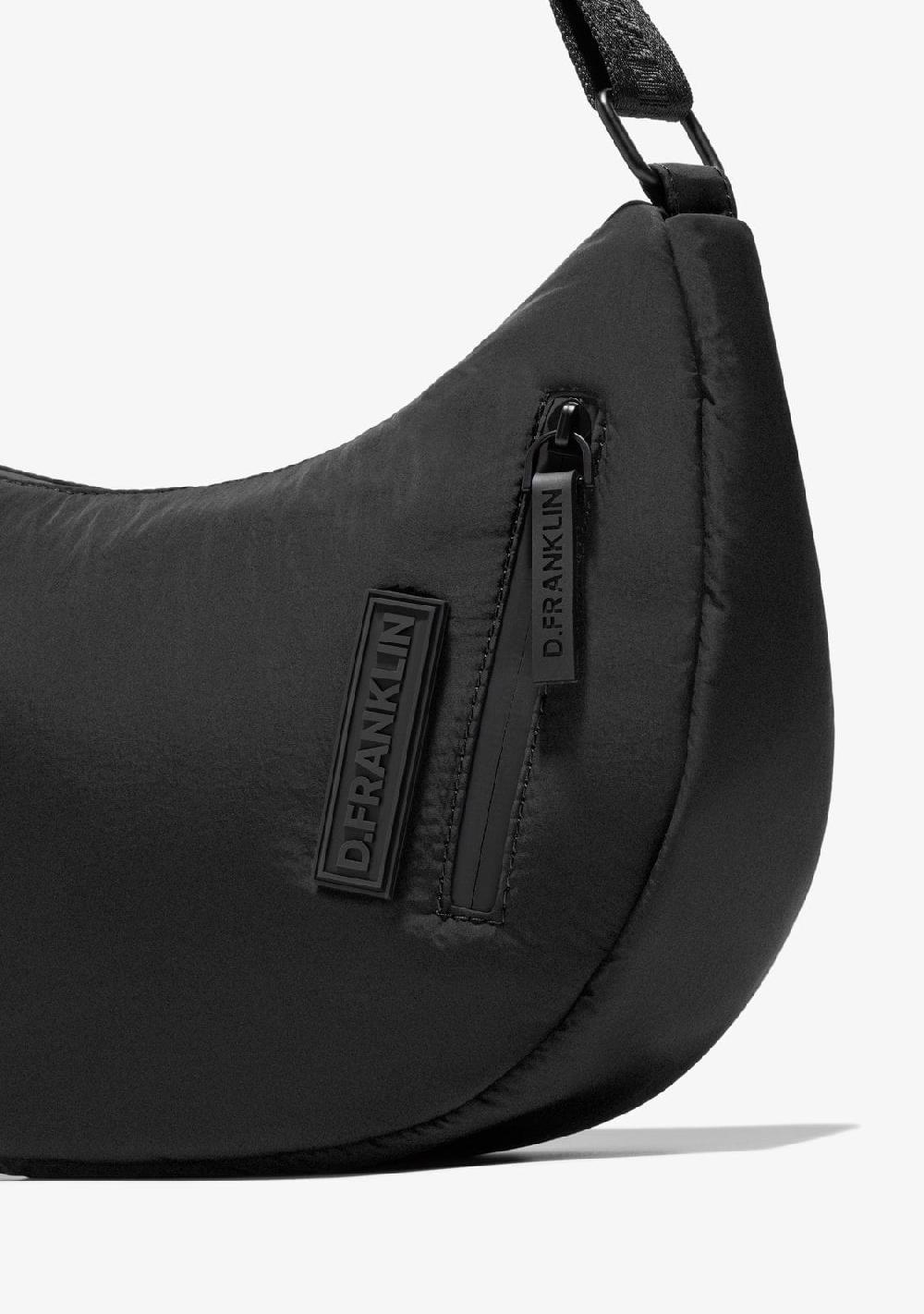 D.franklin Round Nylon Crossbody Bag Black Limitado a 3 días
