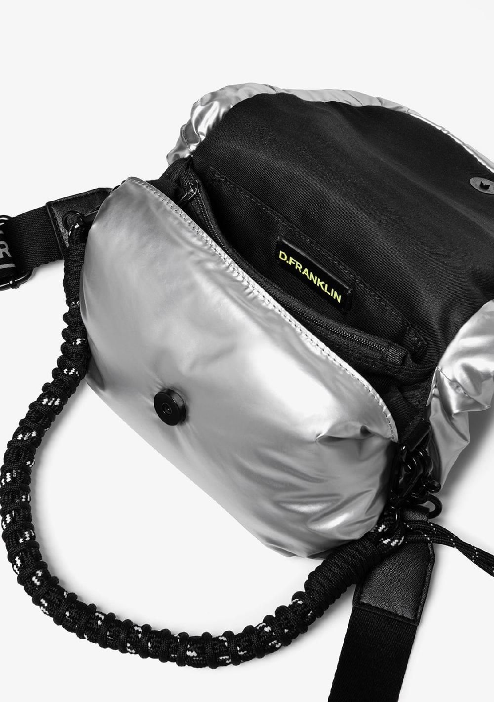 D.franklin Bomb Flap Crossbody Bag Silver Precios de Black Friday