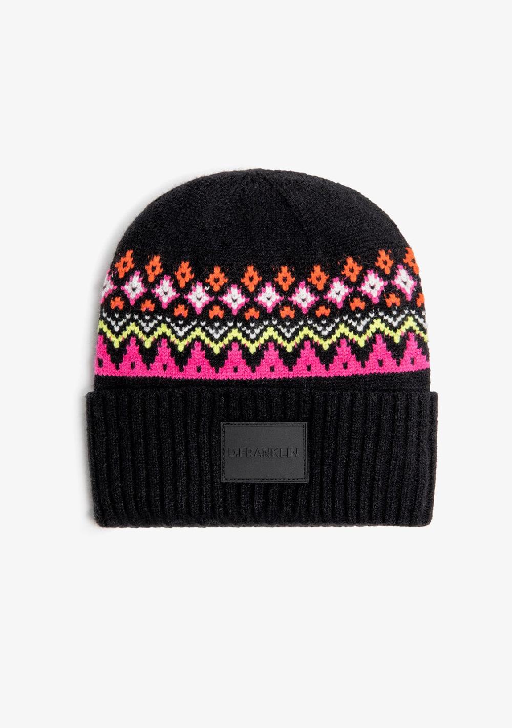 D.franklin Nordic TRK Fair Isle Beanie Charcoal En oferta