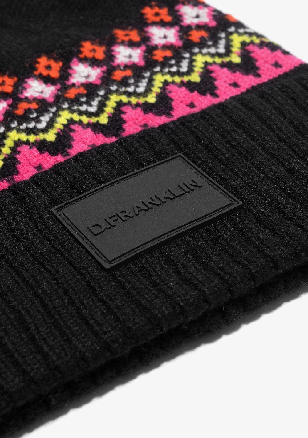 D.franklin Nordic TRK Fair Isle Beanie Charcoal En oferta