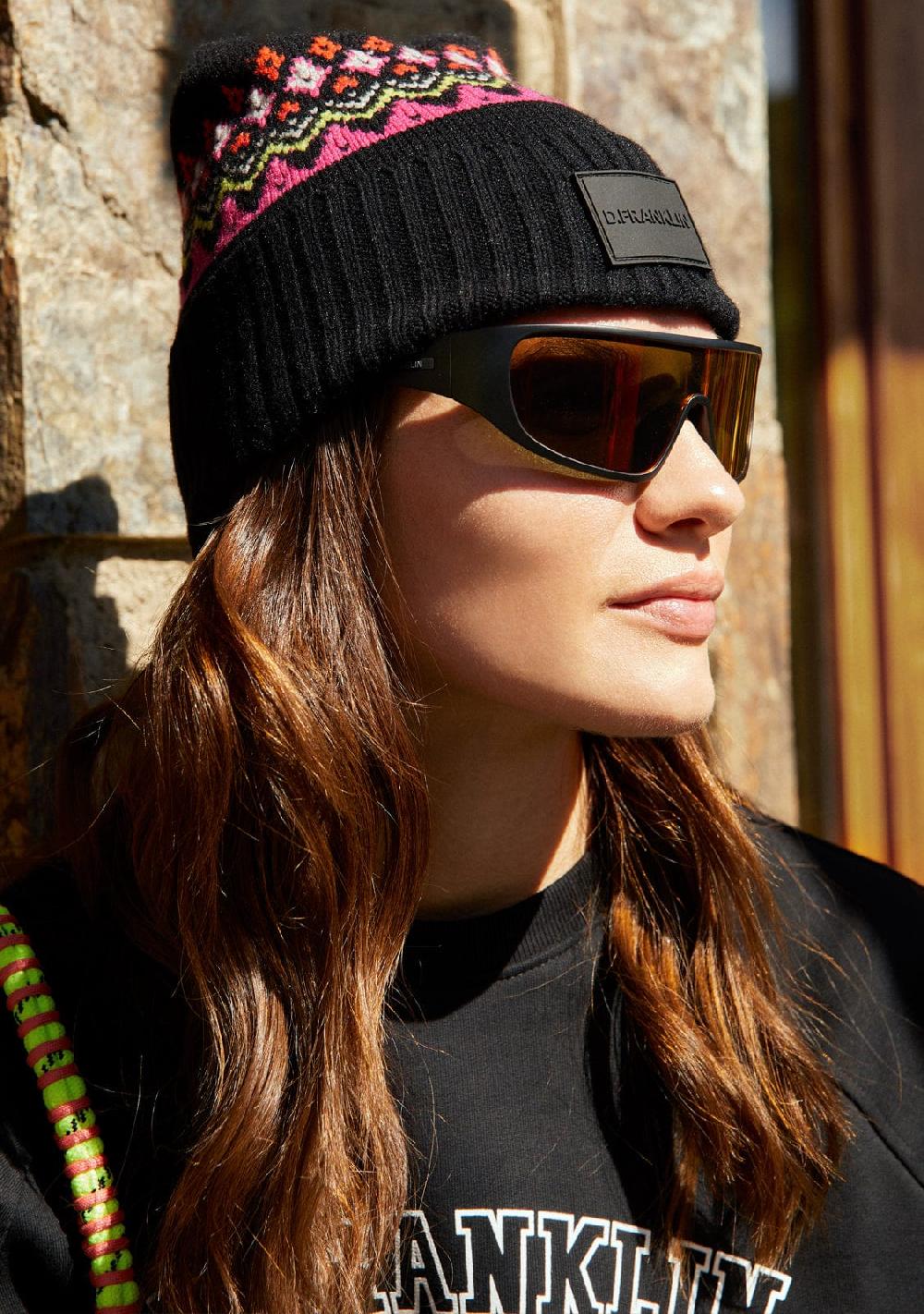 D.franklin Nordic TRK Fair Isle Beanie Charcoal En oferta