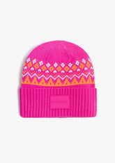 D.franklin Nordic TRK Fair Isle Beanie Fuchsia Libre de impuestos