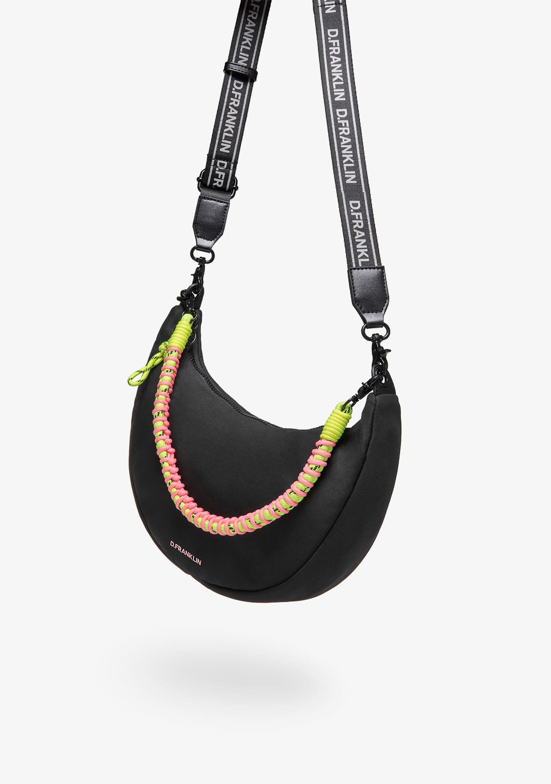 D.franklin Bomb Round Shoulder Bag Black Precio ultrabajo