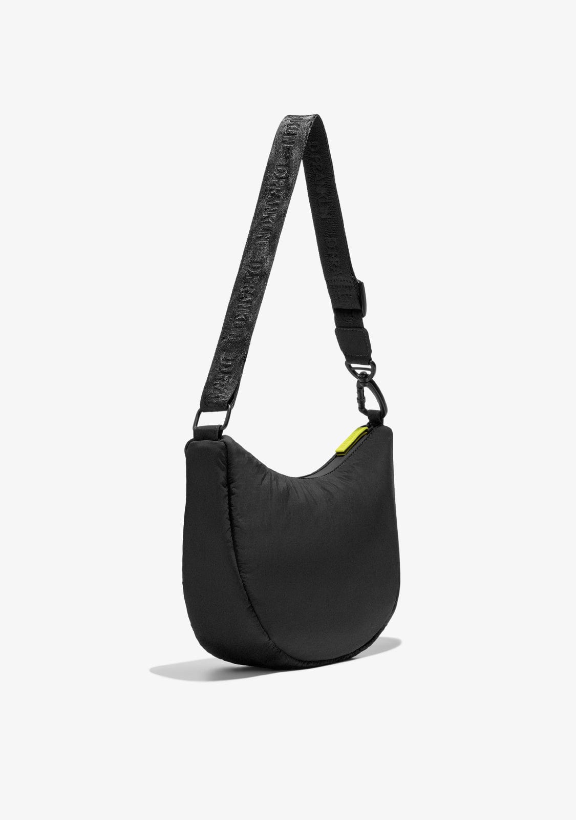 D.franklin Round Nylon Crossbody Bag Black + Custom Set Lime Descuento