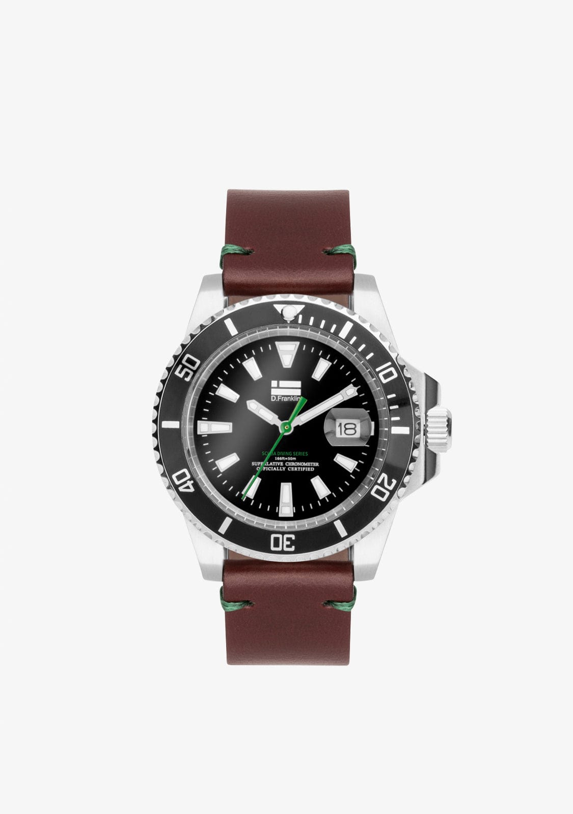 D.franklin Scuba Diving Brown Steel Black / Black Promoción por tiempo limitado