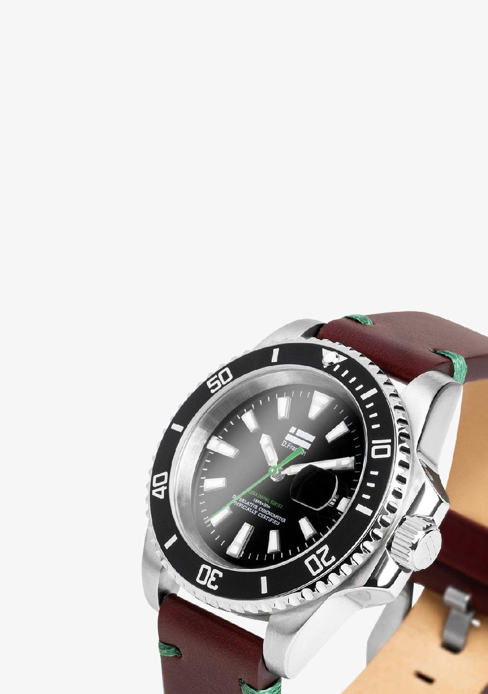 D.franklin Scuba Diving Brown Steel Black / Black Promoción por tiempo limitado