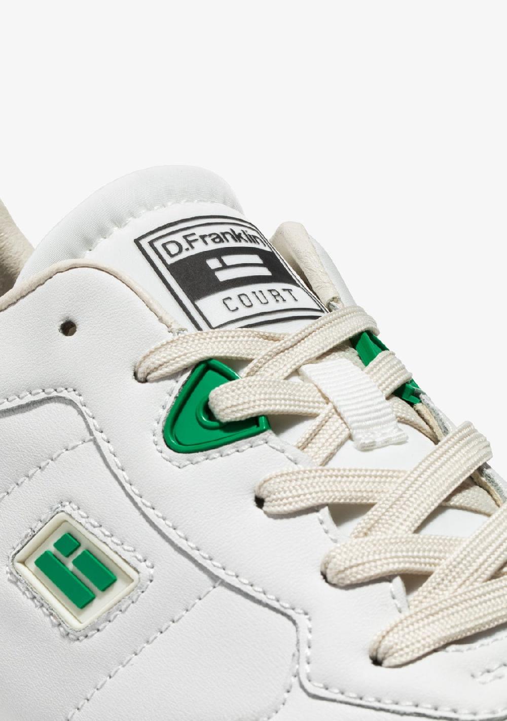 D.franklin Court Tennis Basic White / Green Descuento