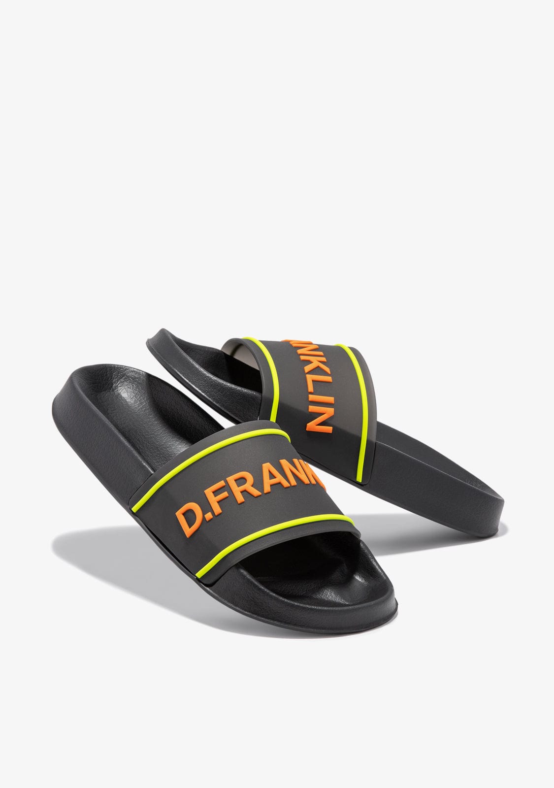 D.franklin Venice Slide Black / Orange Promoción trimestral