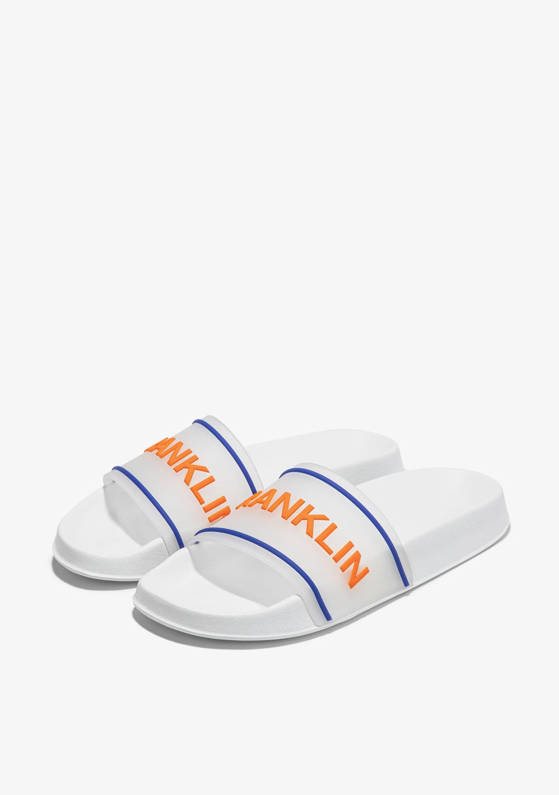 D.franklin Venice Slide White / Orange Libre de impuestos