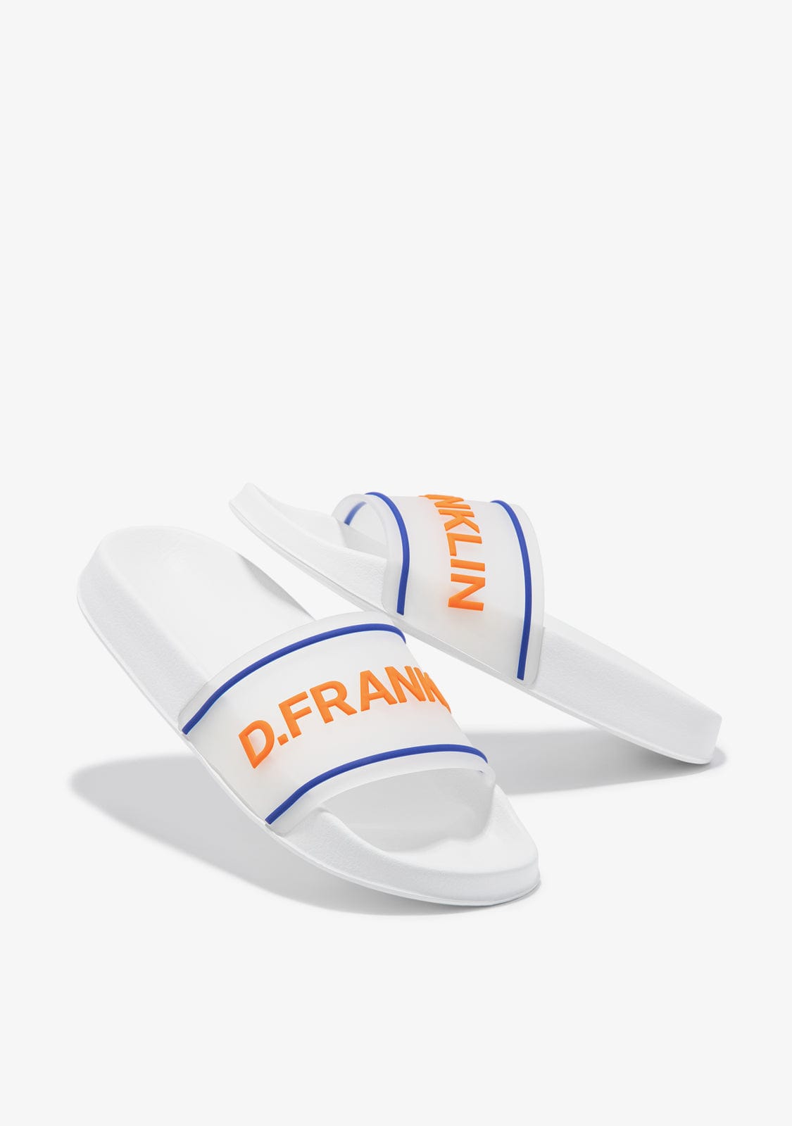 D.franklin Venice Slide White / Orange Libre de impuestos