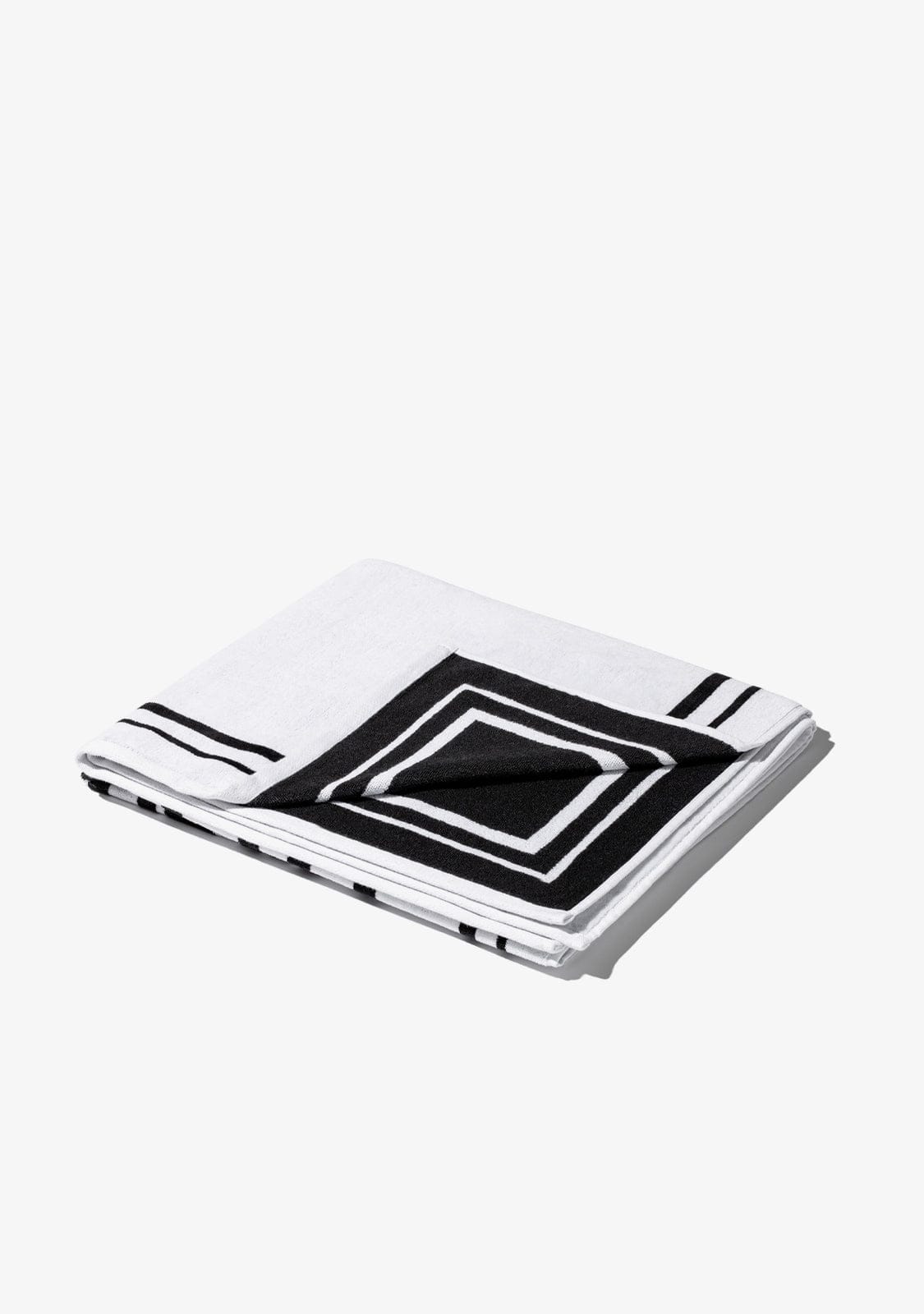 D.franklin Old Money Jacquard Velour Beach Towel White Rebajas online