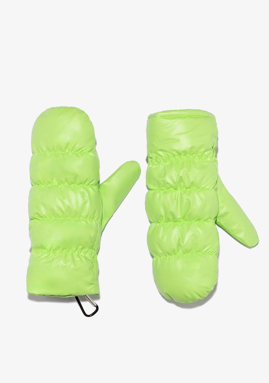 D.franklin Nordic Bomb Puffer Mittens Green Outlet online