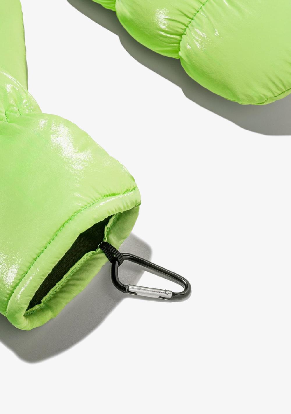 D.franklin Nordic Bomb Puffer Mittens Green Outlet online