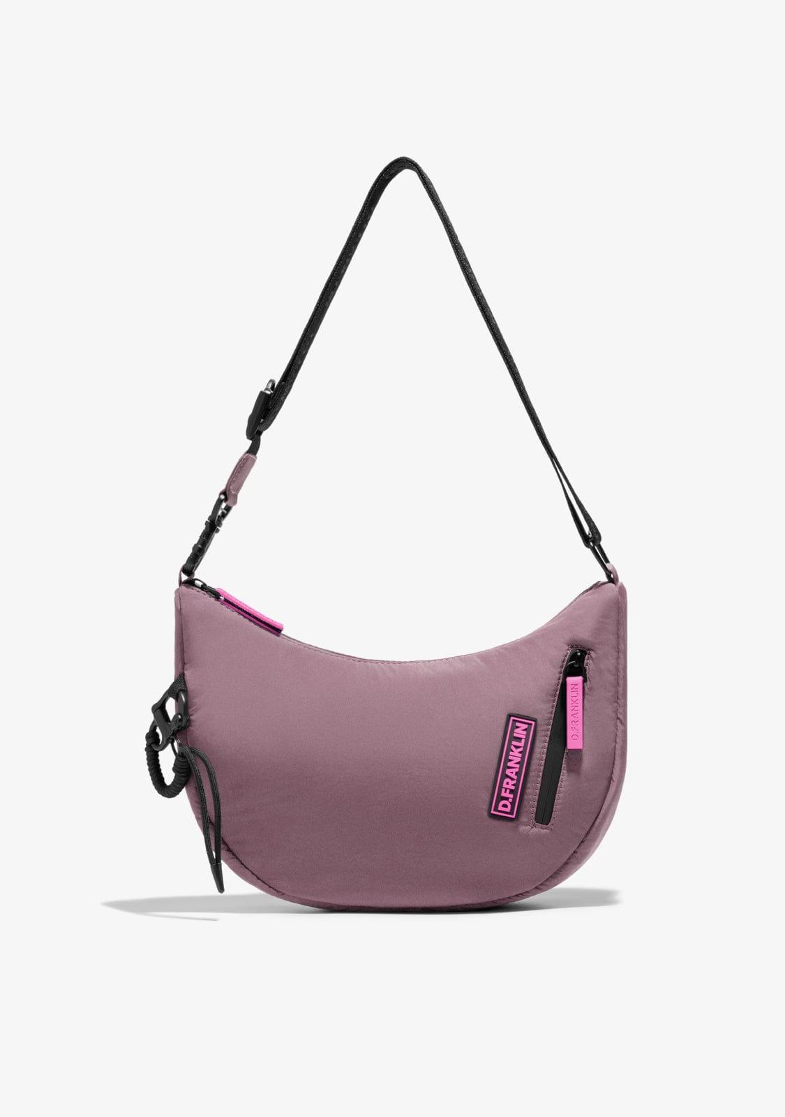 D.franklin Round Nylon Crossbody Bag Pink + Custom Set Fuchsia Rebajas de fábrica