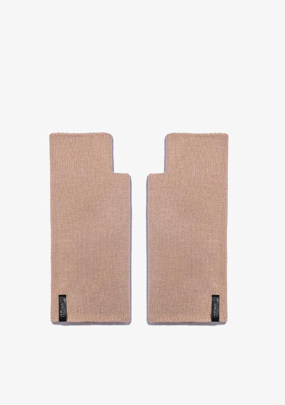 D.franklin Nordic TRK Knitted Fingerless Gloves Khaki Tienda