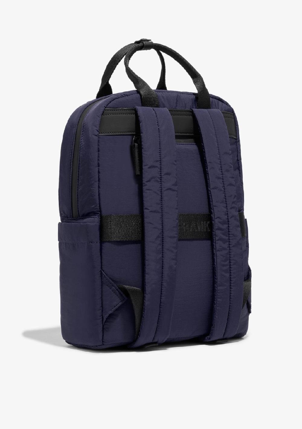 D.franklin Multi-Pocket Nylon Backpack Navy + Custom Set Fuchsia Mejor oferta