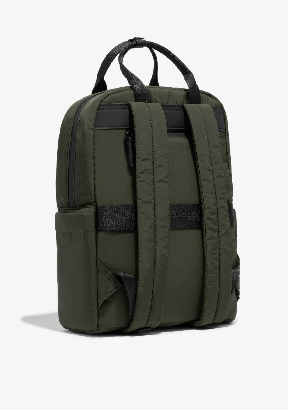 D.franklin Multi-Pocket Nylon Backpack Green + Custom Set Fuchsia Rebajas online