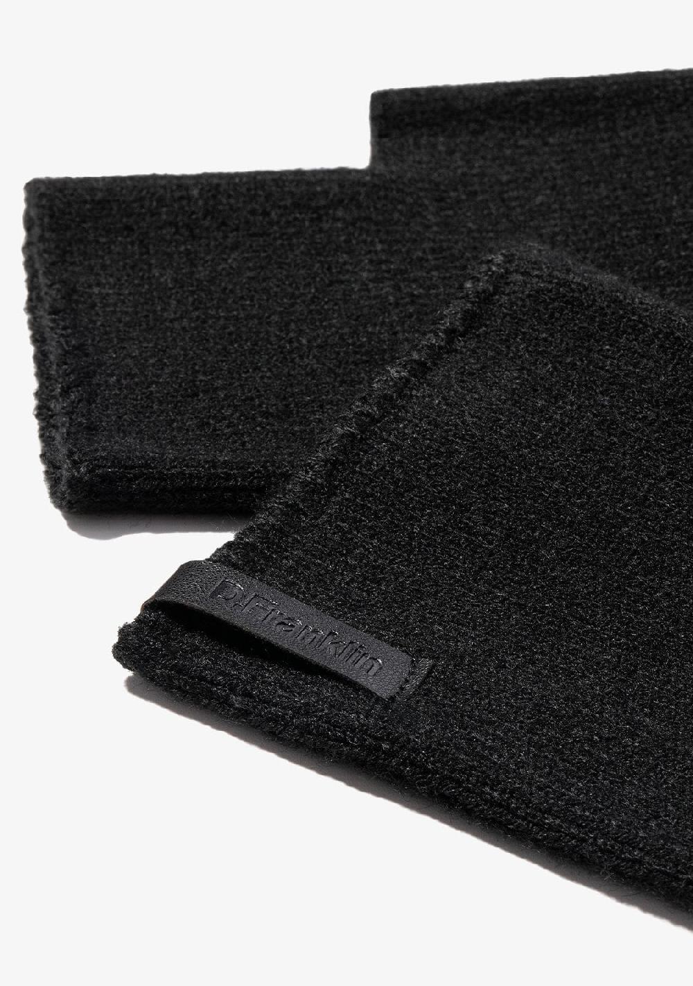D.franklin Nordic TRK Knitted Fingerless Gloves Black Precio de fábrica