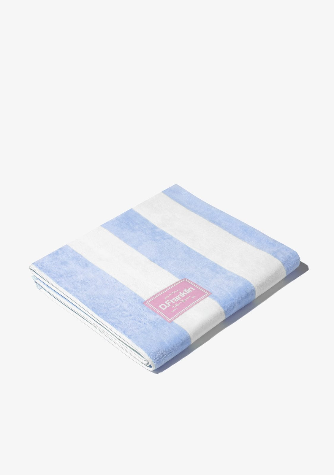 D.franklin Old Money Jacquard Velour Beach Towel Blue Promoción trimestral