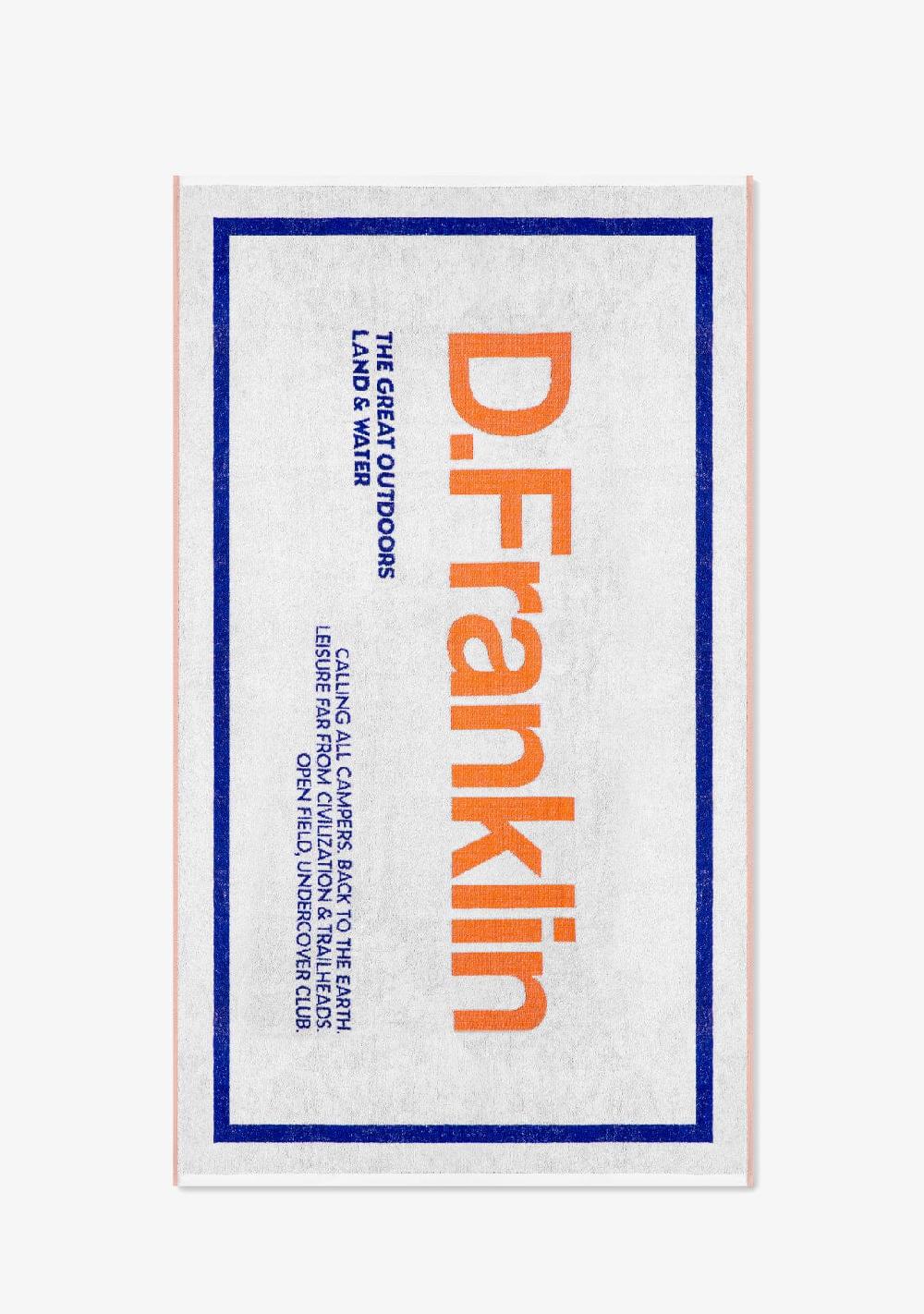 D.franklin Summer Club Jacquard Beach Towel White Limitado a 3 días