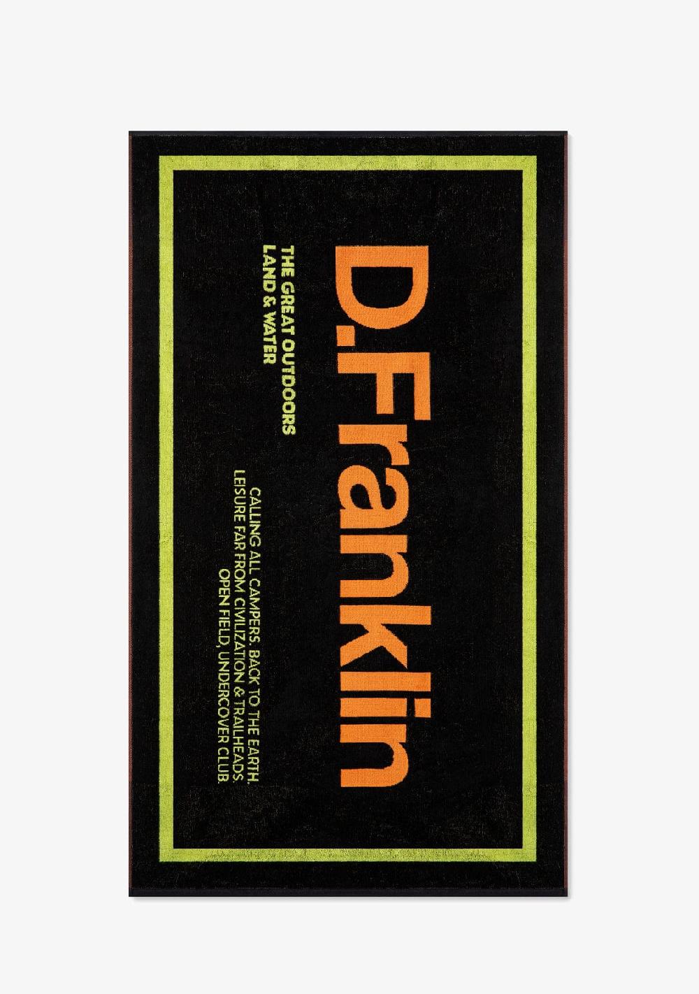 D.franklin Summer Club Jacquard Beach Towel Black Ahorra y exporta