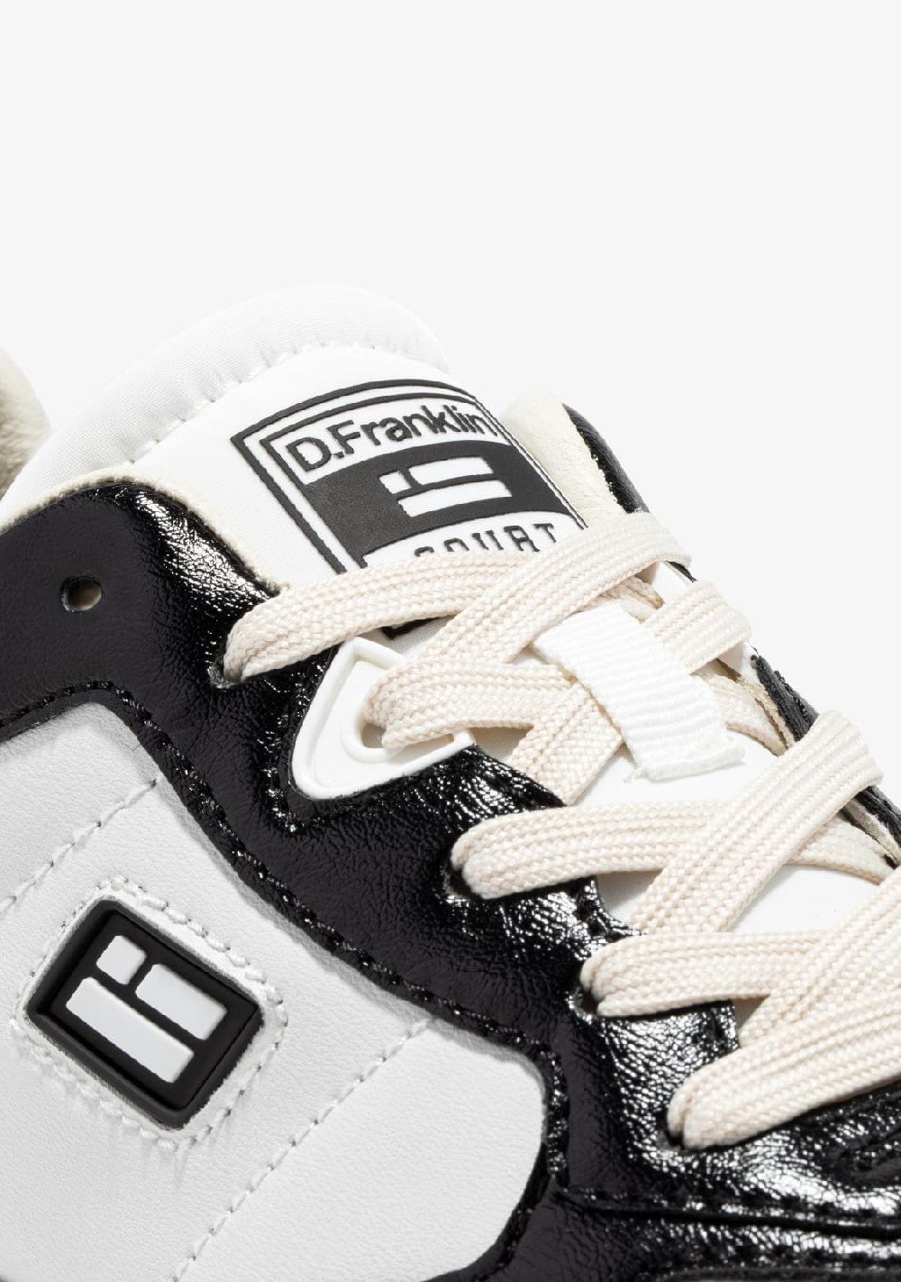 D.franklin Court Tennis Basic White / Black Descuento por venta flash
