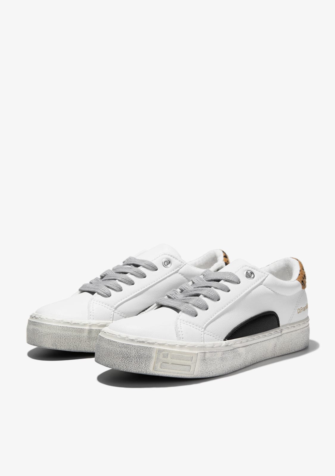 D.franklin Half Moon Low White / Black / Leopard Liquidación