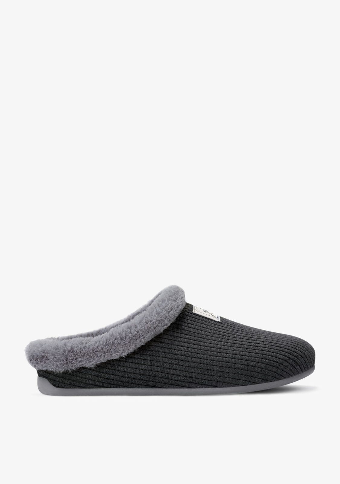 D.franklin Mercredy Slipper Cord Black Promoción por tiempo limitado