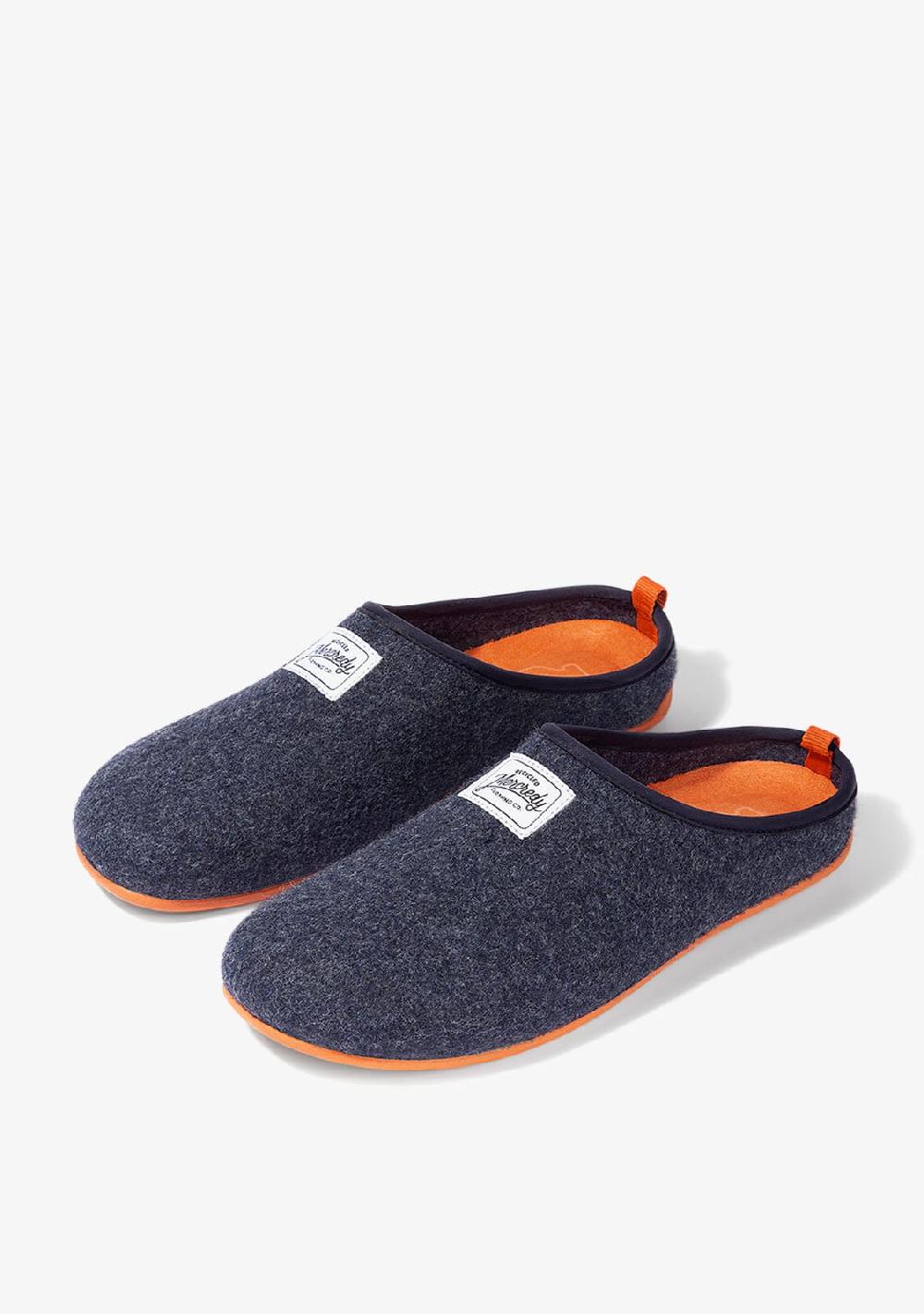 D.franklin Mercredy Slipper Navy / Orange Superdescuento