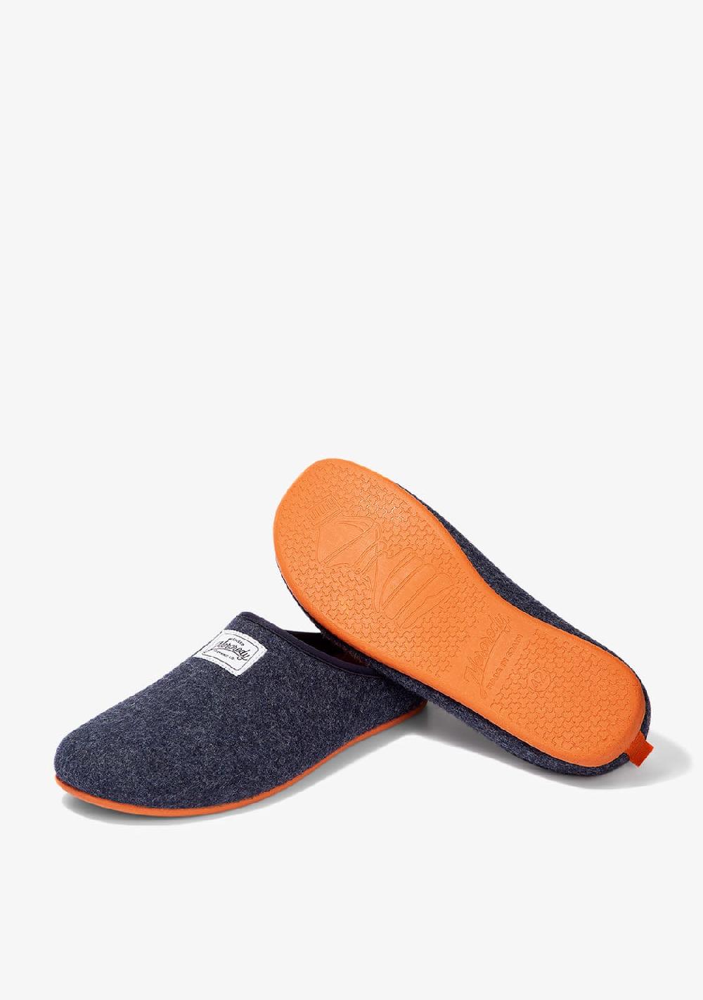D.franklin Mercredy Slipper Navy / Orange Superdescuento