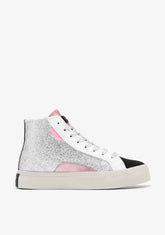 D.franklin Half Moon High Glitter Silver